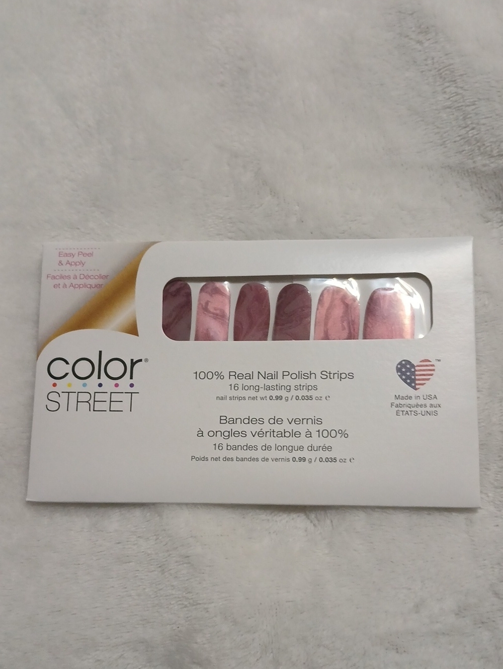 NC1 Color Street Rose Marble Nail Polish Strips - A STONE'S THROW